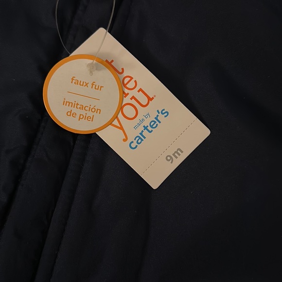 Carter's Baby Bear Hooded Snowsuit Size 9M - Picture 6 of 10